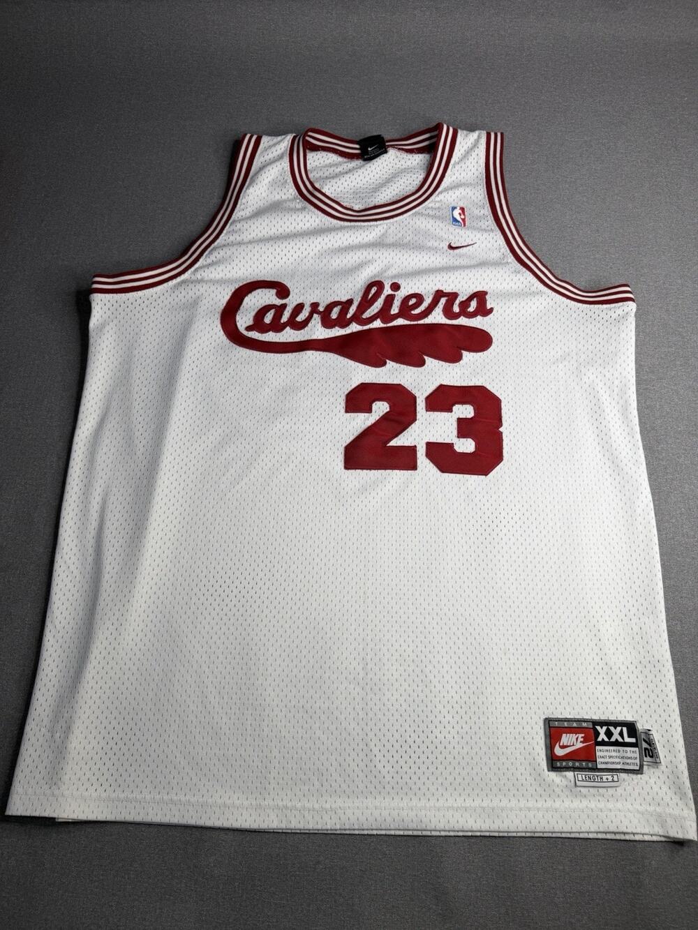 2XL +2 NIKE CLEVELAND CAVALIERS LEBRON JAMES JERSEY OLD SCHOOL NICE RARE Y2K